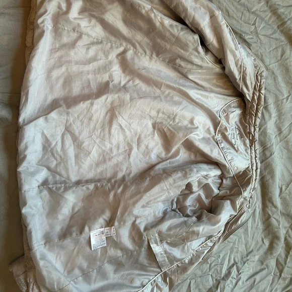 Isabel Metallic Puffer Jacket Womens XL 44 Y2K Streetwear Quiet Luxury Cybercore - Picture 4 of 5